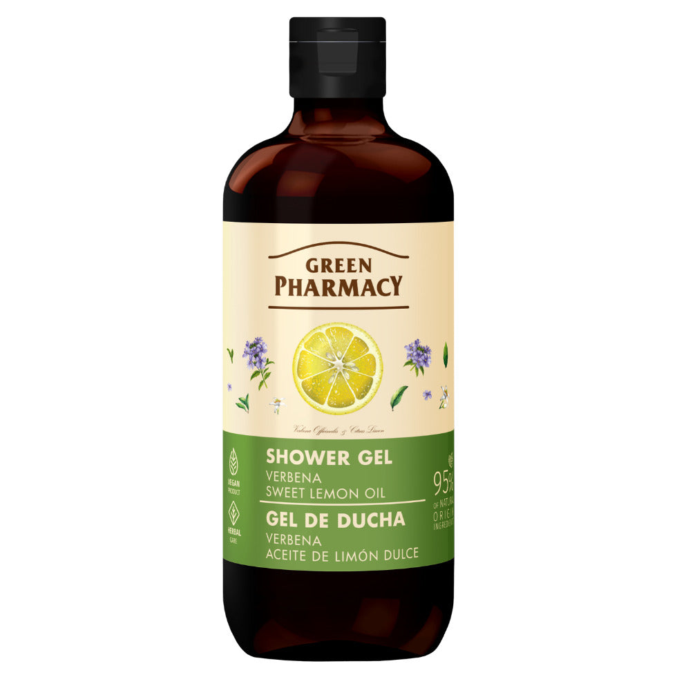 Shower gel with verbena and sweet lemon oil, 500 ml