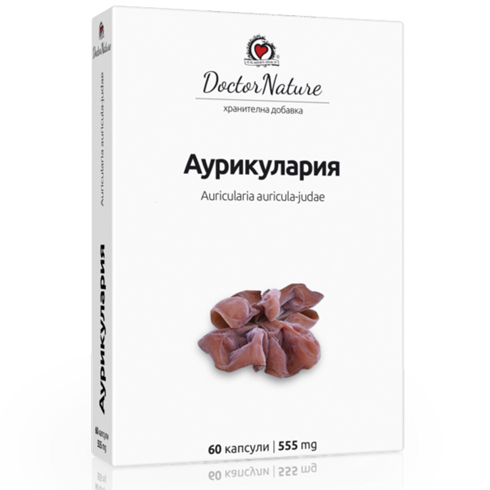 Auricularia (Auricularia), 60 capsules x 555 mg