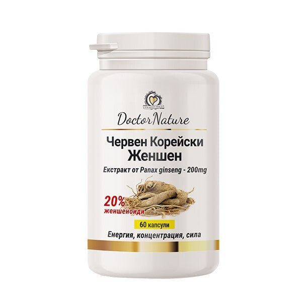 Dr. Nature Red Korean Ginseng, 60 capsules