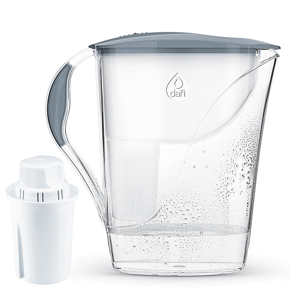 LUNA jug with Classic filter, Light gray - 3.3 L