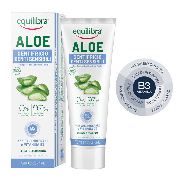 Aloe vera gel-paste for sensitive teeth, 75 ml