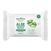 Makeup remover wipes with aloe vera - 25 pieces