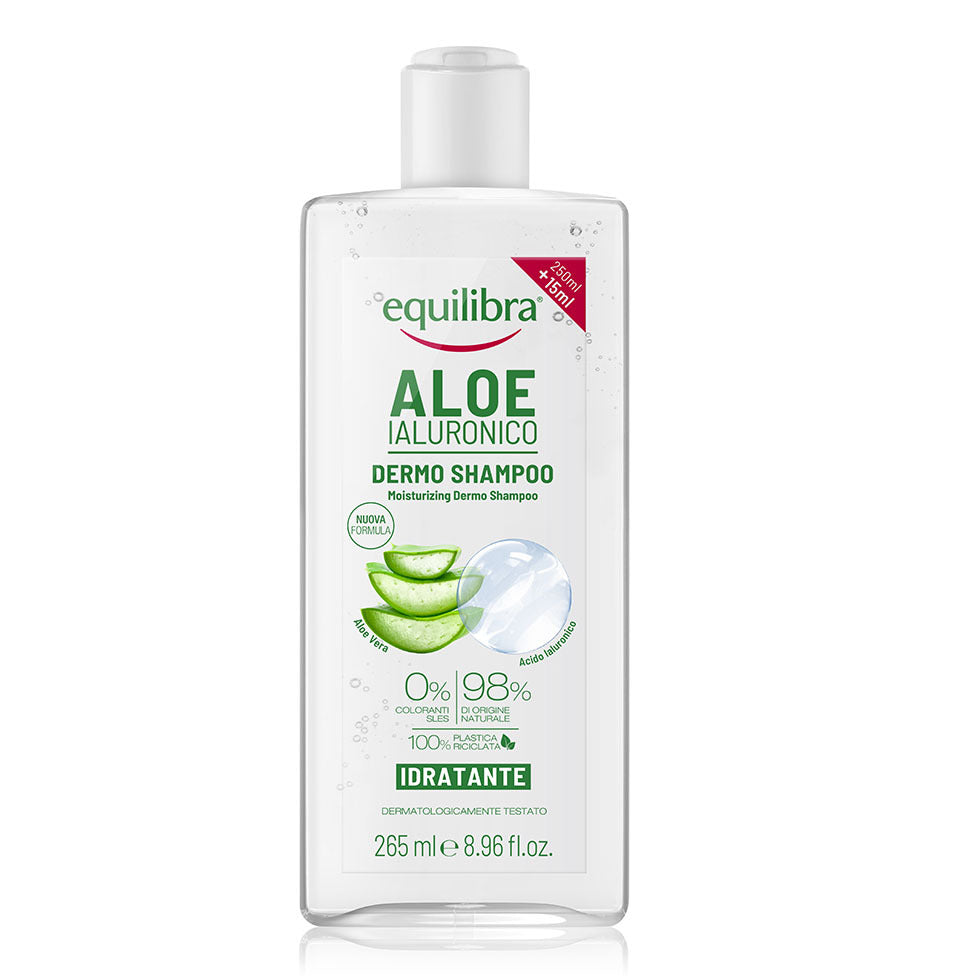 Moisturizing hair shampoo with aloe vera and hyaluronic acid - 265 ml
