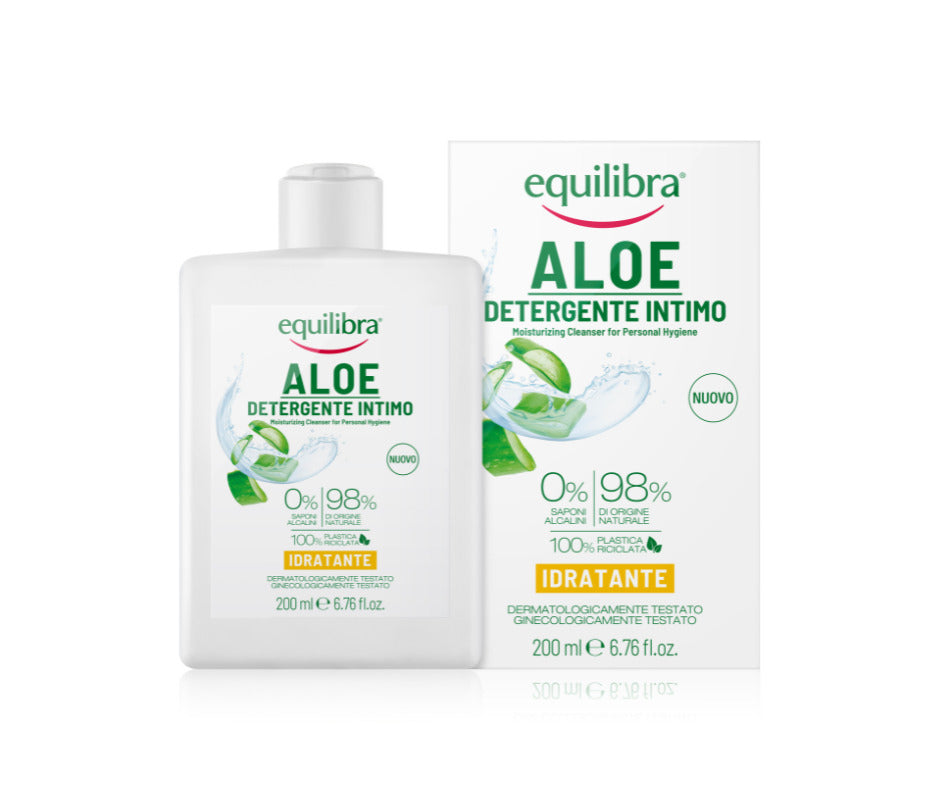 Moisturizing intimate gel with aloe vera, almond oil and chamomile, 200 ml