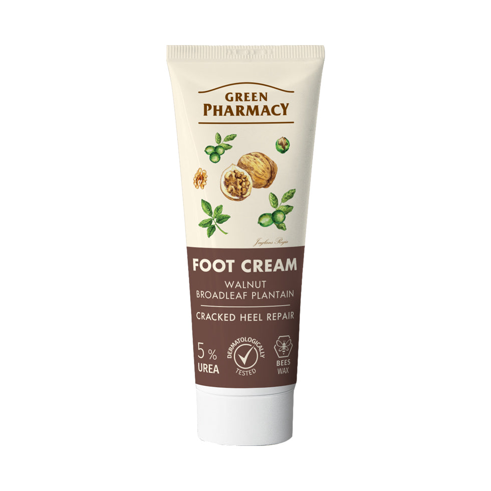 Foot cream with plantain and walnut oil – for cracking, 75 ml