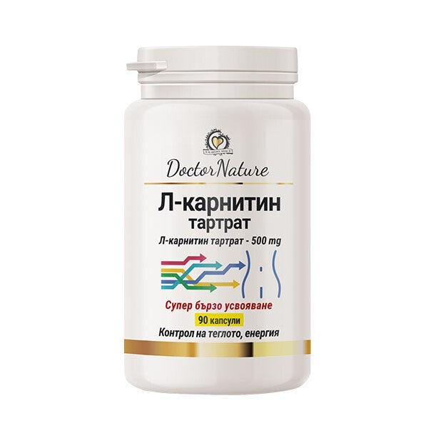 Dr. Nature L-Carnitine Tartrate 90 Capsules, SKU 30042