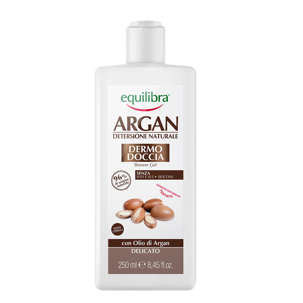 Delicate shower gel with argan oil and apple, 250 ml