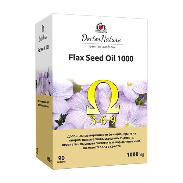 Dr. Nature Flaxseed Oil 1000, 90 capsules