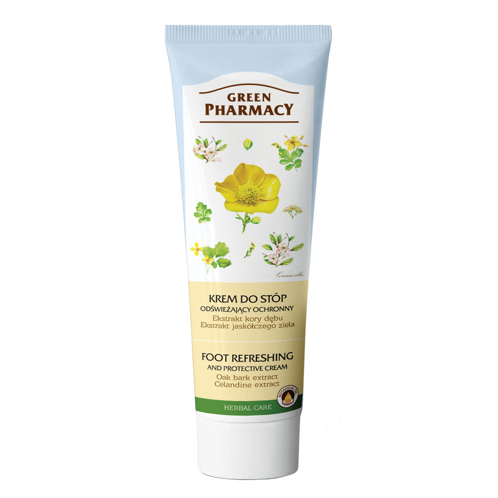 Foot cream with oak bark and celandine – for bad odor and sweating, 100 ml