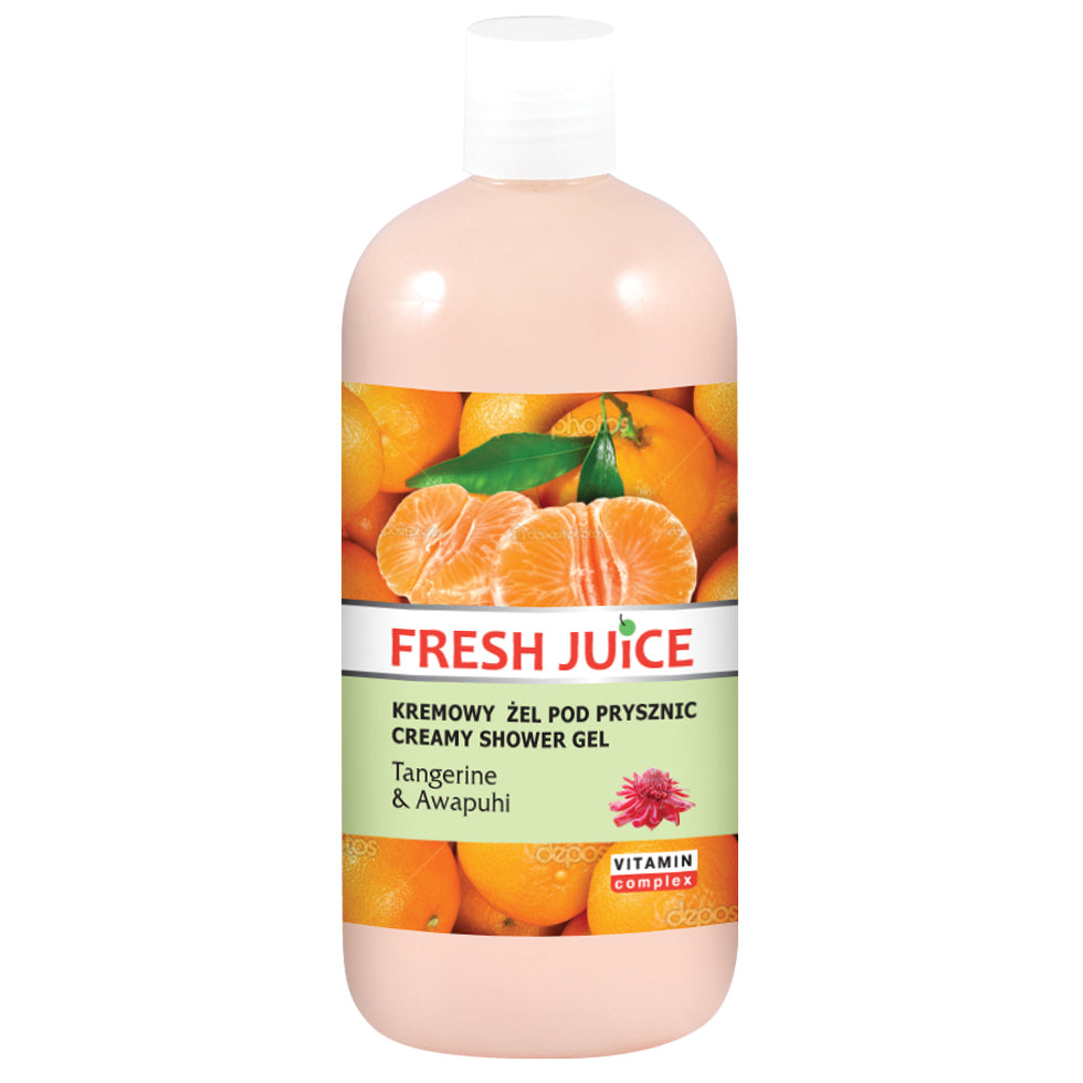 Fresh Juice Energizing shower gel with mandarin and avapuhi, 500 ml