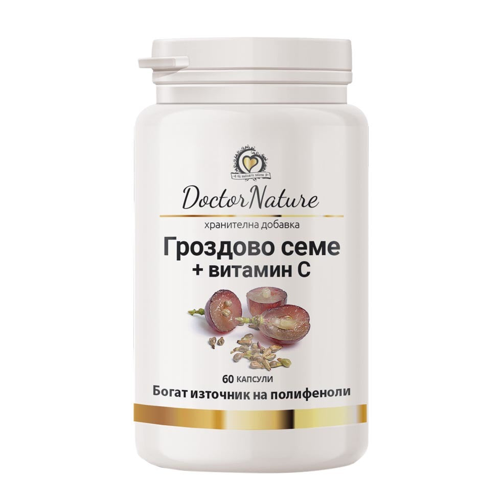 Dr. Nature Grape seed + vitamin C, 60 capsules