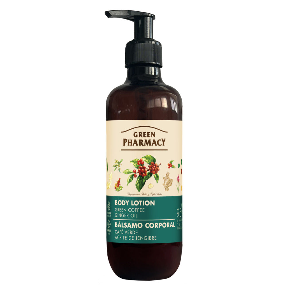 Body lotion with green coffee and ginger oil, 400 ml