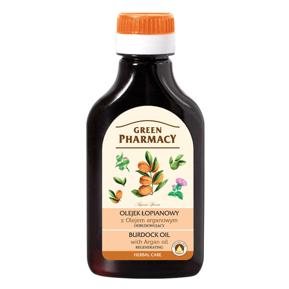 Herbal scalp oil with burdock and argan oil, 100 ml