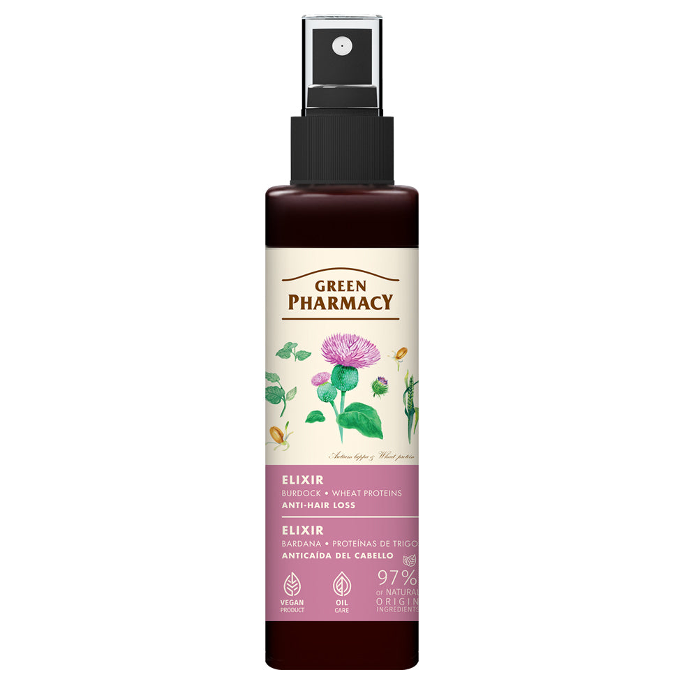 Herbal elixir against hair loss with burdock and wheat proteins - 150 ml