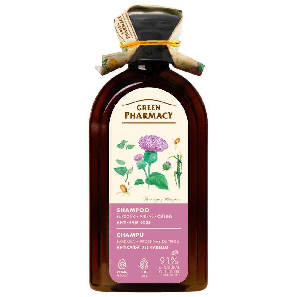 Anti-hair loss shampoo with burdock and wheat proteins, 350 ml