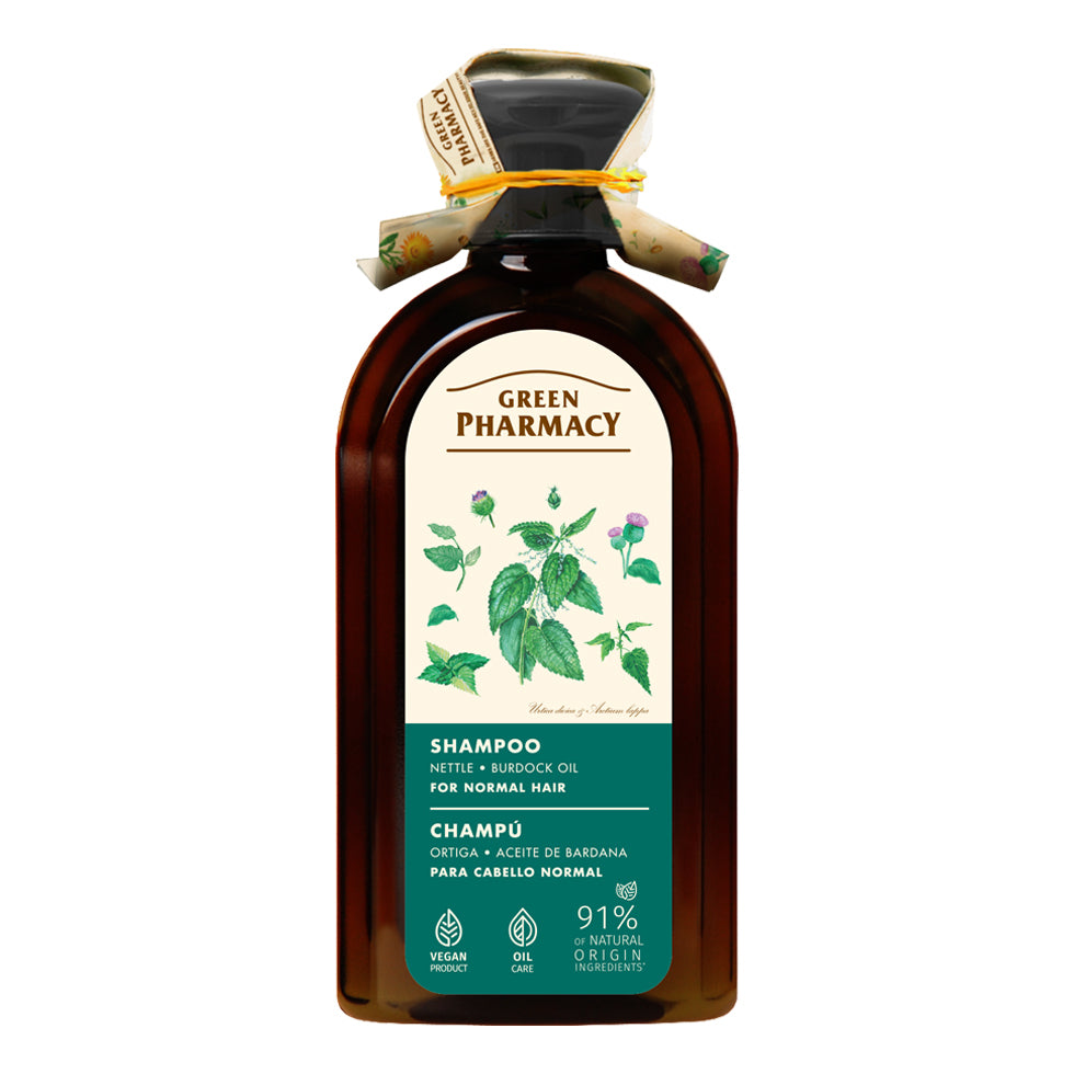 Shampoo with nettle and burdock oil for normal hair, 350 ml