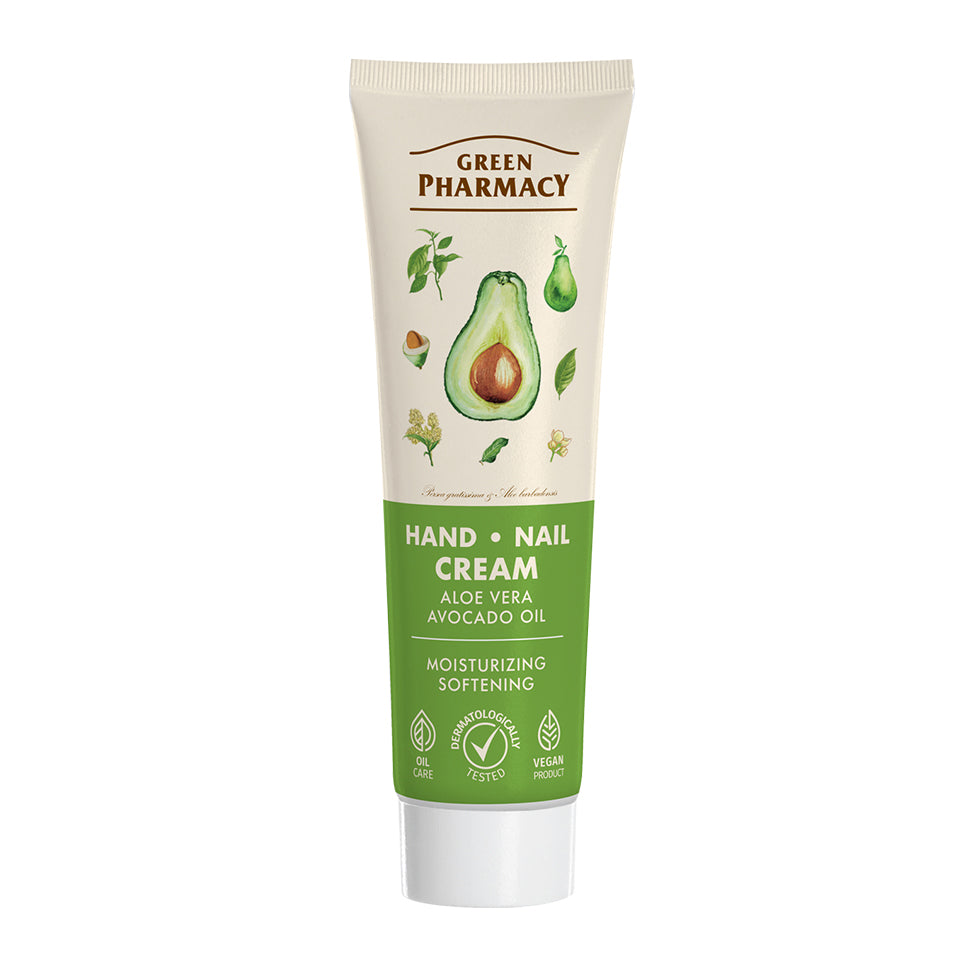 Hand and nail cream with aloe and avocado oil, 100 ml