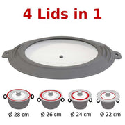 4 in 1 frying pan lid