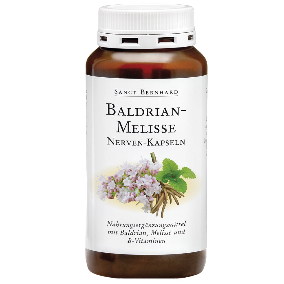 Nervous system capsules with valerian and lemon balm, 240 capsules
