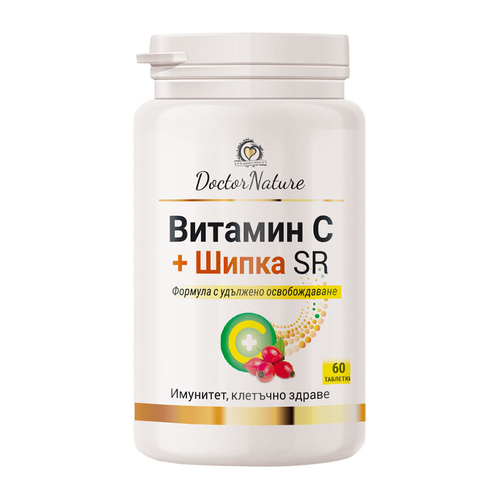 Dr. Nature Vitamin C + Rosehip Extended Release, 60 tablets