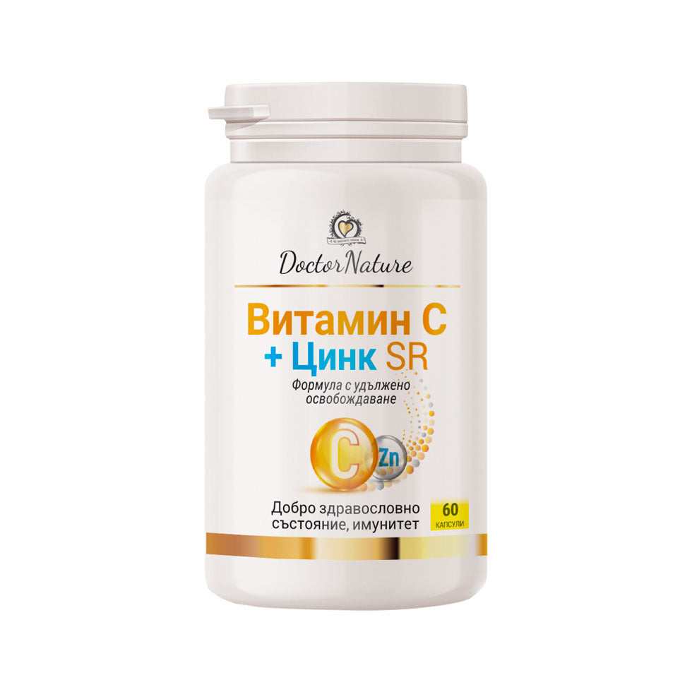 Dr. Nature Vitamin C and Zinc (SR) Extended Release, 60 Capsules